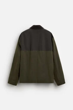 ZARA Blusões^BLUSÃO AMOVÍVEL PATCHWORK Verde