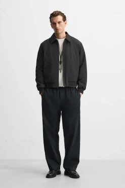 ZARA Blusões^BLUSÃO BOMBER ACOLCHOADO Preto