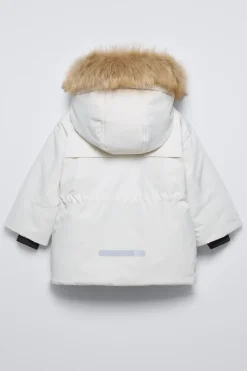 BLUSÃO COM CAPUZ COM PELO WATER REPELLENT E WINDPROOF SKI COLLECTION-ZARA Sale