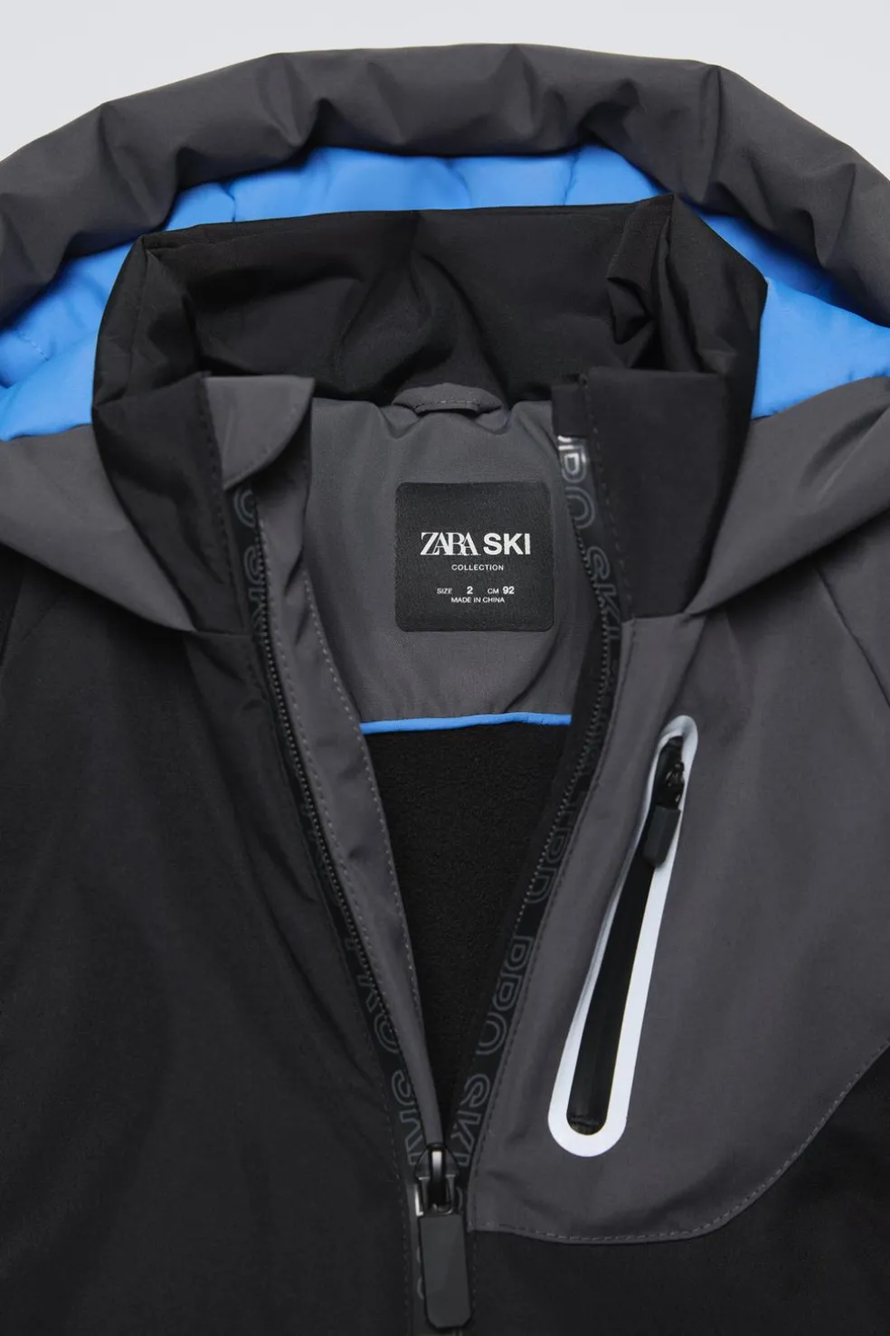 BLUSÃO COM CAPUZ WATER REPELLENT E WINDPROOF SKI COLLECTION-ZARA Best Sale