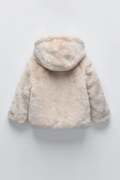 BLUSÃO COM FAUX FUR E CAPUZ-ZARA Store