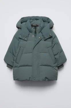 BLUSÃO DE PENAS DE PENUGEM IMPERMEÁVEL-ZARA Cheap