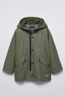 BLUSÃO ENGOMADO WATER REPELLENT-ZARA Cheap