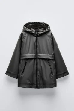 BLUSÃO ENGOMADO WATER REPELLENT-ZARA Discount