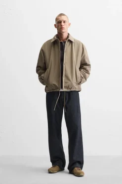 ZARA Vestuário De Inverno|Blusões^BLUSÃO TÉCNICO IMPERMEÁVEL Toffee