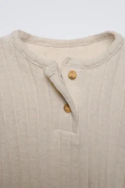 BODY COM NERVURAS DE TATO SUAVE-ZARA Cheap