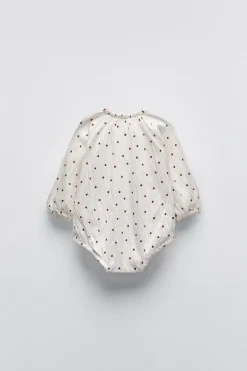 BODY COM TEXTURA ÀS BOLINHAS-ZARA Shop