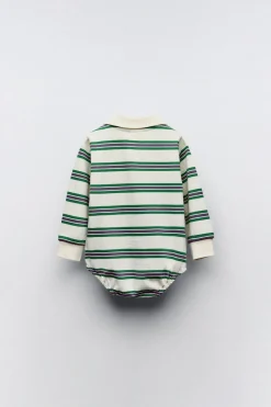 BODY POLO ÀS RISCAS-ZARA Discount