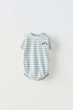 BODY ÀS RISCAS COM CÃO-ZARA Clearance