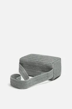 ZARA Malas / Mochilas^BOLSA A TIRACOLO ENTRANÇADA Cinzento-antracito