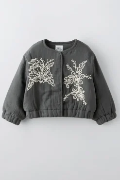 BOMBER COM BORDADOS-ZARA Online