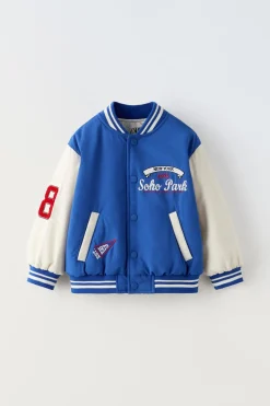 BOMBER COM MENSAGEM BORDADA-ZARA Discount