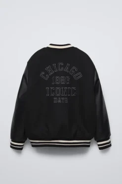 BOMBER COMBINADO EFEITO DE PELE-ZARA New