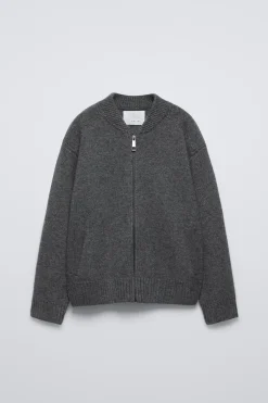 BOMBER DE MALHA COM FECHO DE CORRER E LÃ-ZARA Outlet
