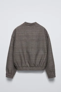 BOMBER QUADRADOS-ZARA Flash Sale
