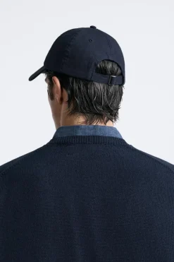 ZARA Acessórios^BONÉ COM ESTRUTURA TWILL Azul-marinho