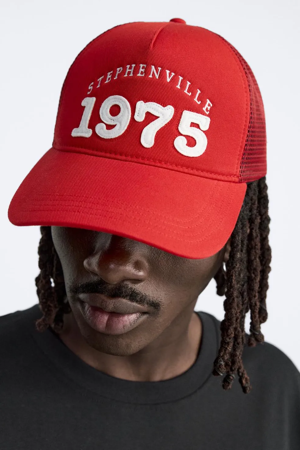 ZARA Acessórios^BONÉ COM MENSAGEM DE RELEVO Vermelho