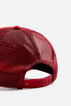 ZARA Acessórios^BONÉ COM MENSAGEM DE RELEVO Vermelho