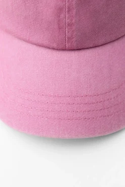ZARA Acessórios / Bijuteria^BONÉ DE SARJA E EFEITO DE LAVAGEM Rosa