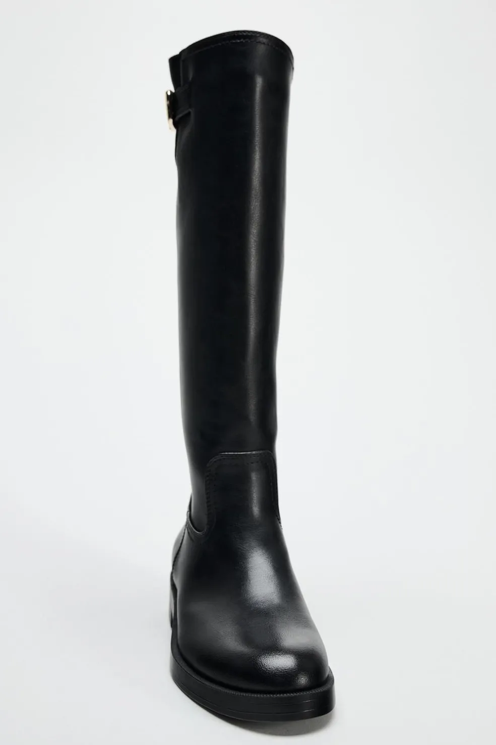 ZARA Sapatos^BOTA ALTA COM FIVELA Preto