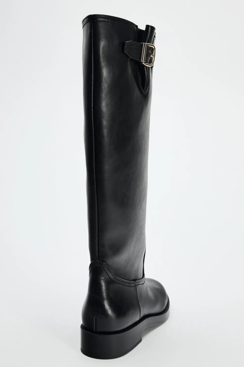 ZARA Sapatos^BOTA ALTA COM FIVELA Preto