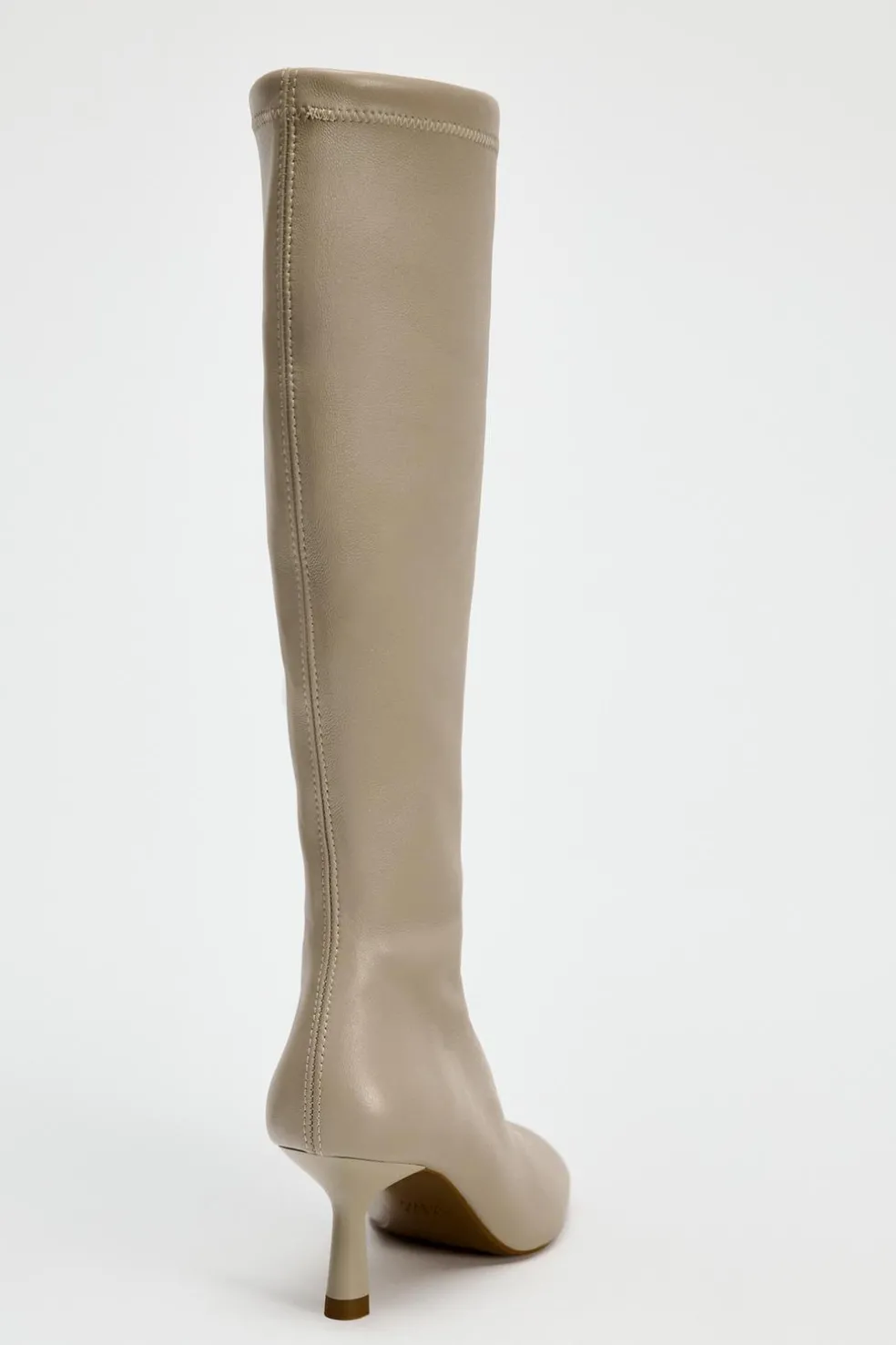 ZARA Sapatos^BOTA ALTA EM PELE SUAVE Branco-cru