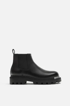 ZARA Vestuário De Inverno^BOTA CHELSEA COM VOLUME Preto