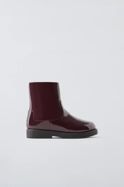 BOTA COM EFEITO ENVERNIZADO-ZARA Sale