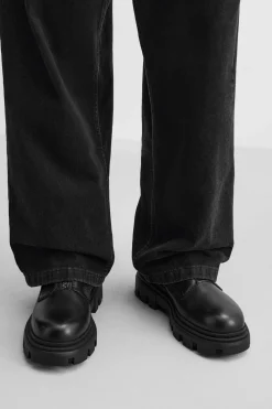 ZARA Vestuário De Inverno|Sapatos^BOTA COM FECHO DE CORRER VOLUME Preto