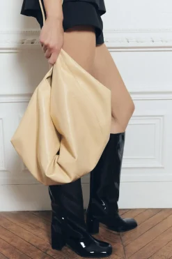ZARA Sapatos^BOTA COM TACÃO EFEITO ENVERNIZADO Preto