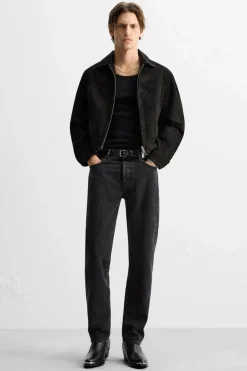 ZARA Pele|Sapatos^BOTA DE PELE COWBOY Preto