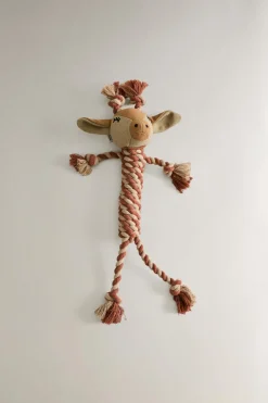 ZARA Animais De Estimação|Animais De Estimação^BRINQUEDO GIRAFA CORDA ANIMAIS DE ESTIMAÇÃO Bege