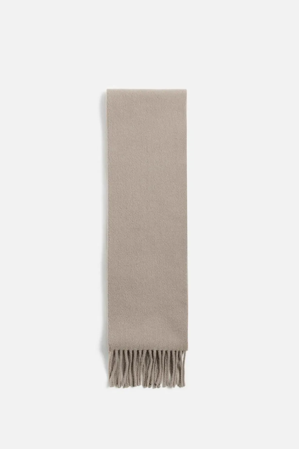 ZARA Vestuário De Inverno|Acessórios^CACHECOL 100% LÃ Cinzento-toupeira