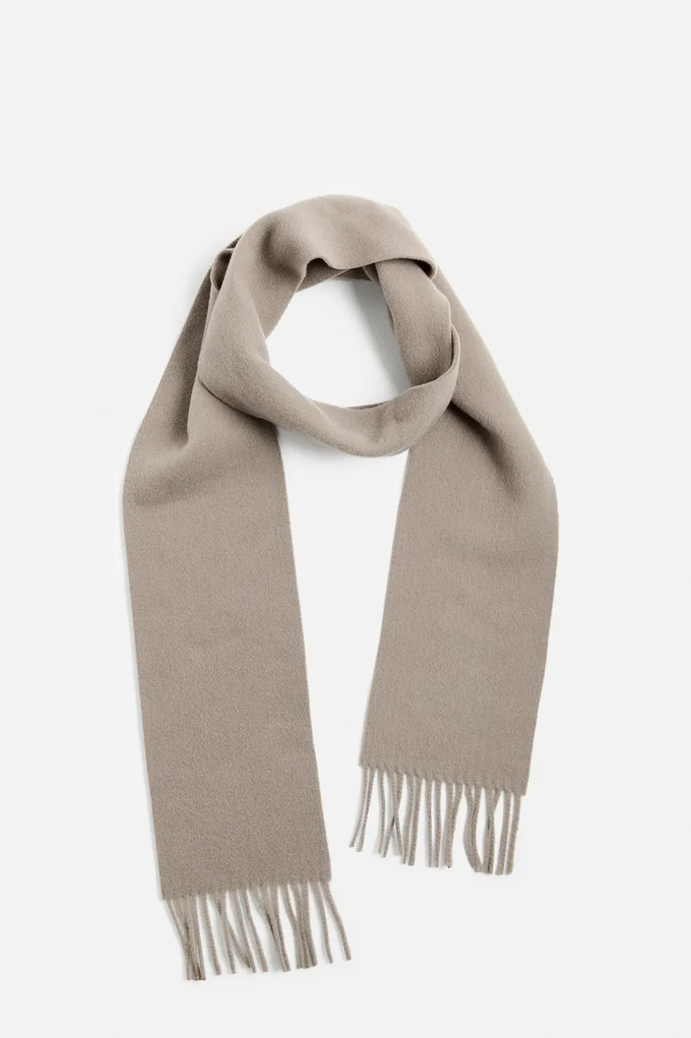 ZARA Vestuário De Inverno|Acessórios^CACHECOL 100% LÃ Cinzento-toupeira