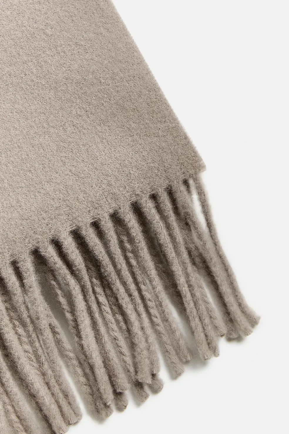 ZARA Vestuário De Inverno|Acessórios^CACHECOL 100% LÃ Cinzento-toupeira
