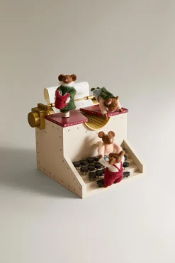 CAIXA DE MÚSICA INFANTIL RATINHOS MÁQUINA DE ESCREVER NATAL-ZARA Hot
