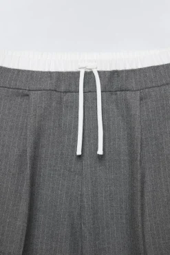 CALÇA DE CINTURA DUPLA-ZARA Clearance