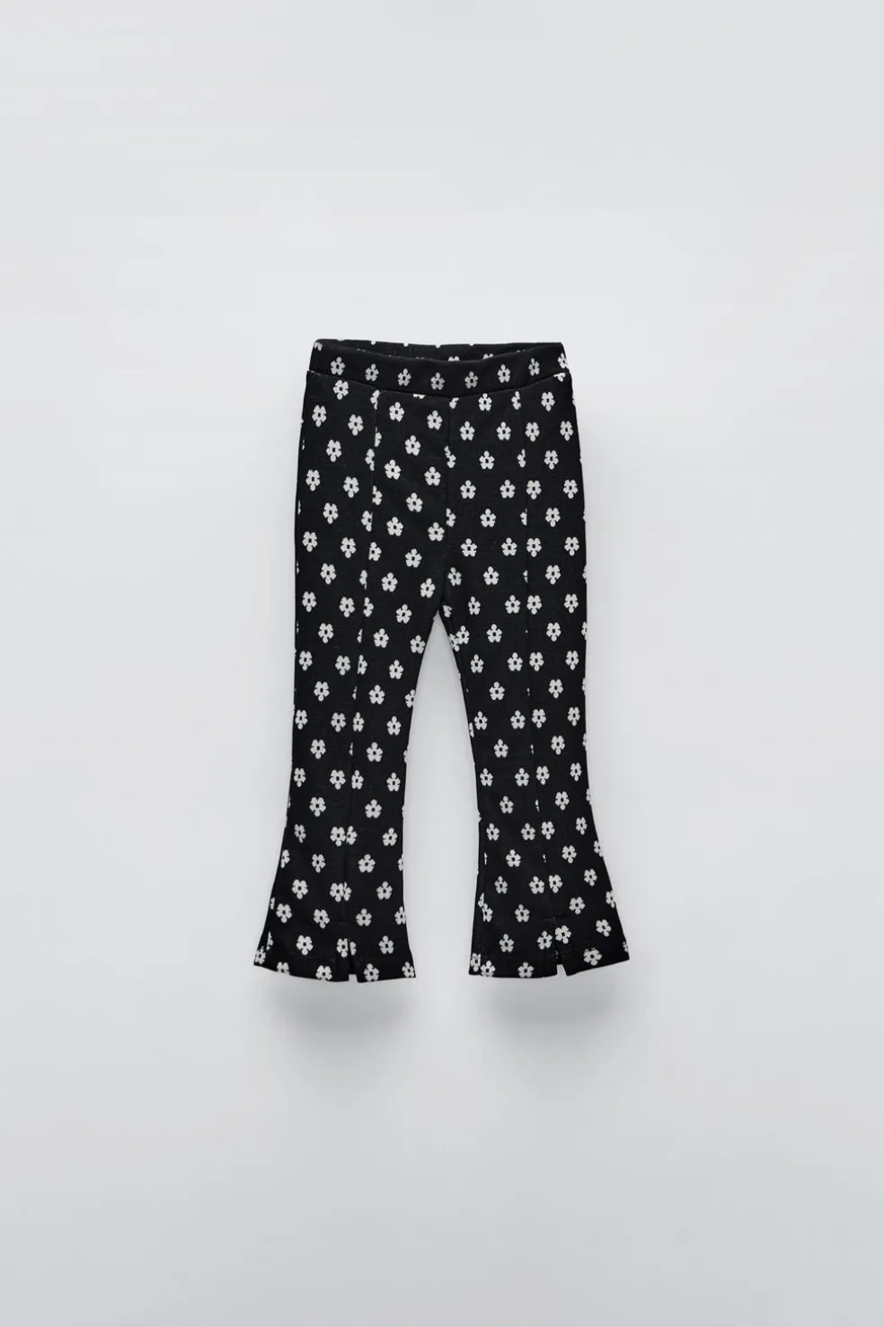 CALÇAS À BOCA DE SINO COM ESTAMPADO-ZARA Cheap