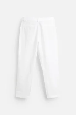 ZARA Calças^CALÇAS 100% LINHO Branco