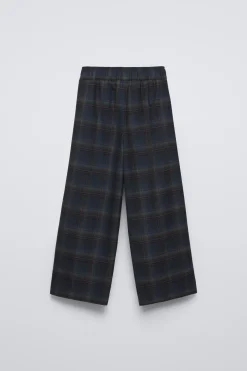 CALÇAS AOS QUADRADOS COM FAIXA-ZARA Online