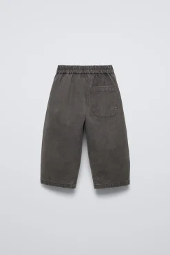 CALÇAS BAGGY COM EFEITO JEANS-ZARA Best