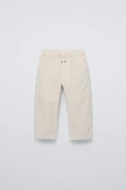 CALÇAS BAGGY DE BOMBAZINA-ZARA Flash Sale