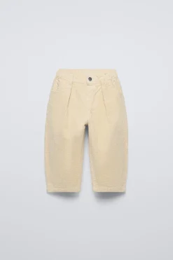CALÇAS BAGGY DE BOMBAZINA-ZARA Outlet