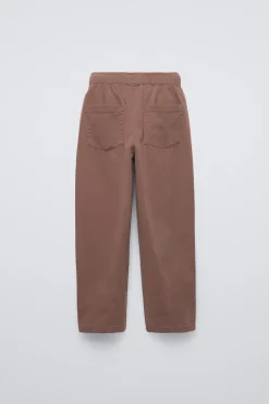 CALÇAS BALLOON FIT COM PREGAS-ZARA Fashion