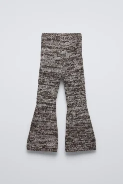 CALÇAS BOCA DE SINO DE MALHA-ZARA Cheap