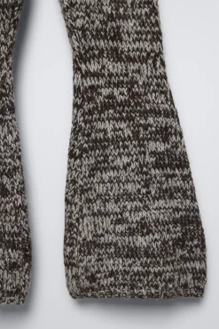 CALÇAS BOCA DE SINO DE MALHA-ZARA Cheap