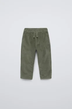 CALÇAS BOMBAZINA FINA FORRADAS-ZARA Discount