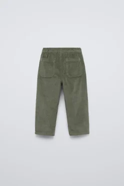 CALÇAS BOMBAZINA FINA FORRADAS-ZARA Discount