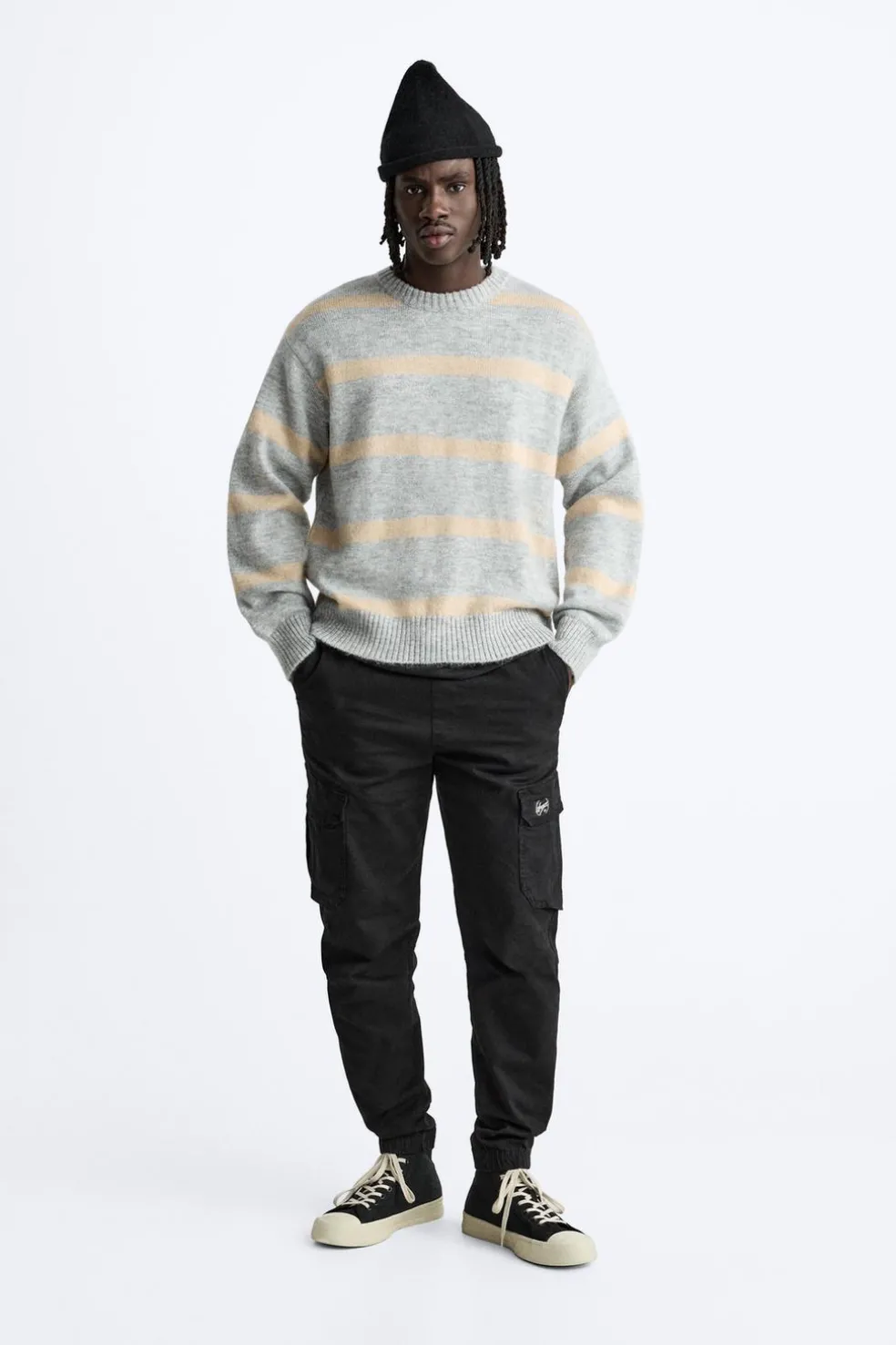 ZARA Calças|Cargo^CALÇAS CARGO Preto