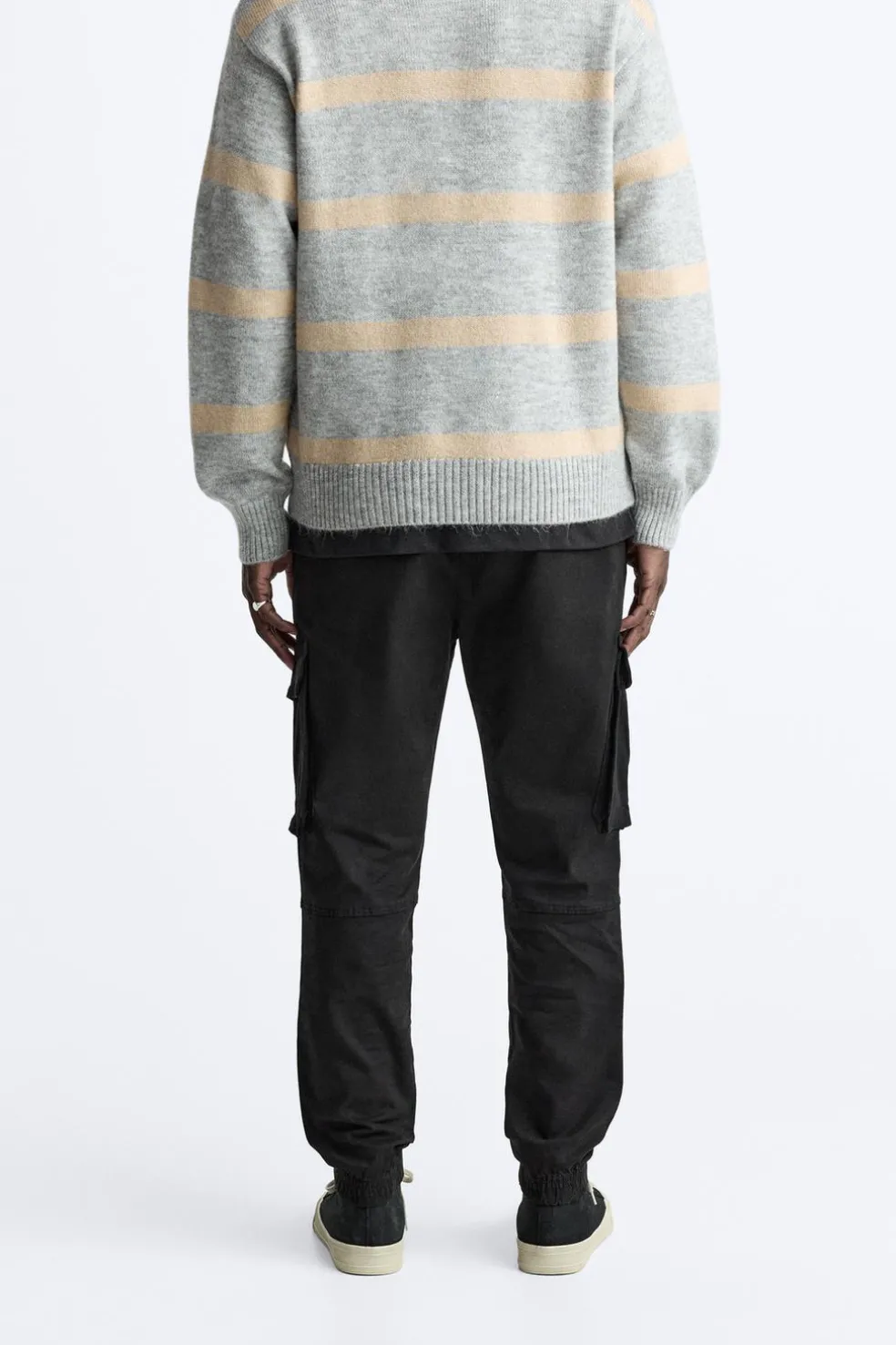 ZARA Calças|Cargo^CALÇAS CARGO Preto